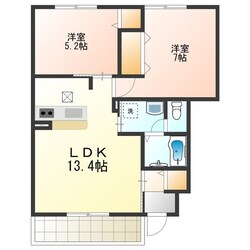 シャーメゾン泉陽Aの物件間取画像